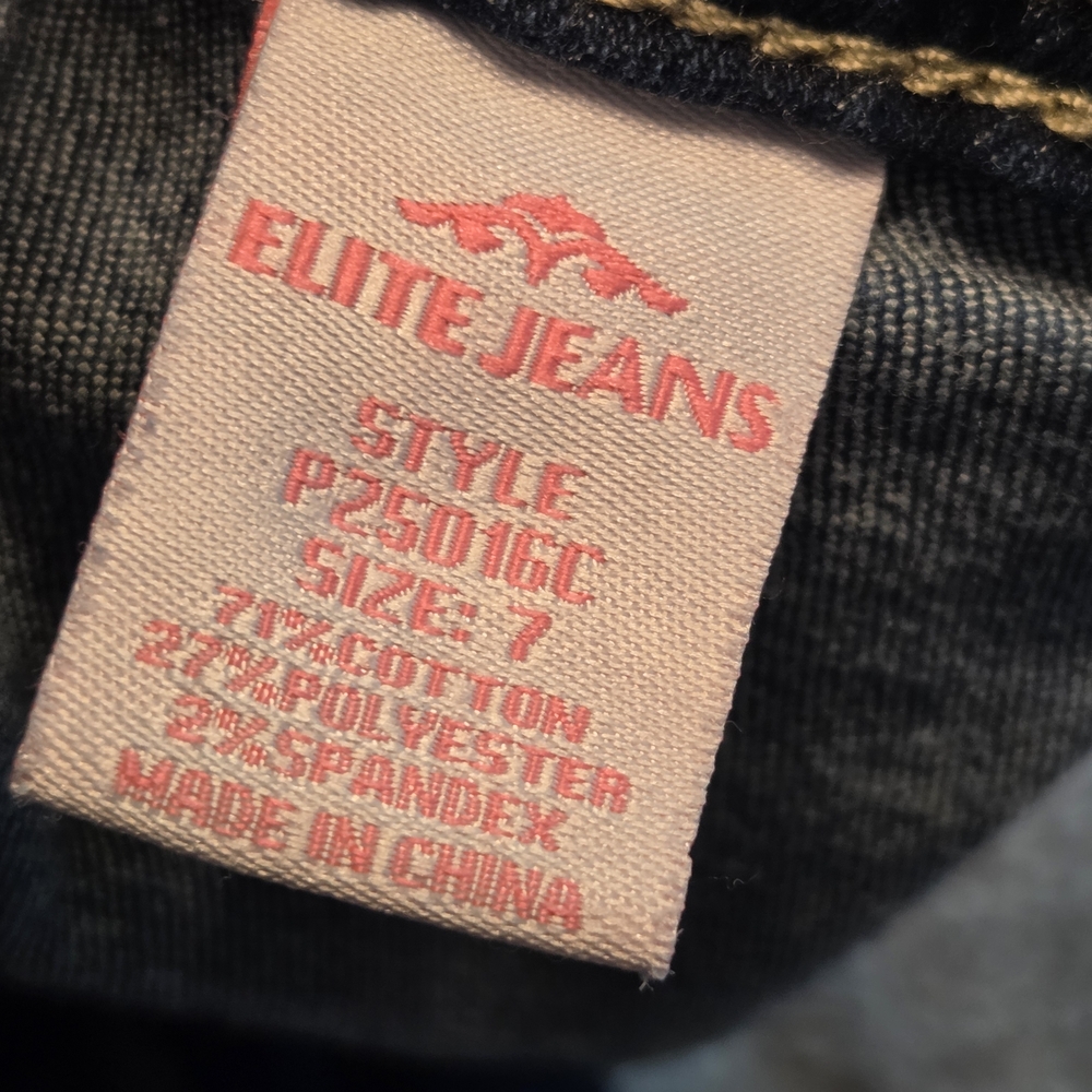 Elite Jeans Womens Cargo Size 7 Acid Wash Baggy Deep Pockets Drawstrings Retro - Picture 7 of 10